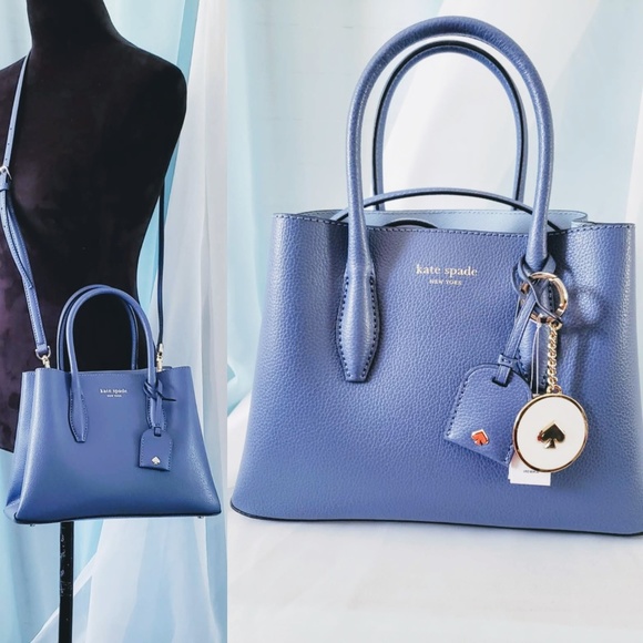 kate spade Handbags - Kate Spade "Eva" Blue Dawn Leather Satchel🆕🦄